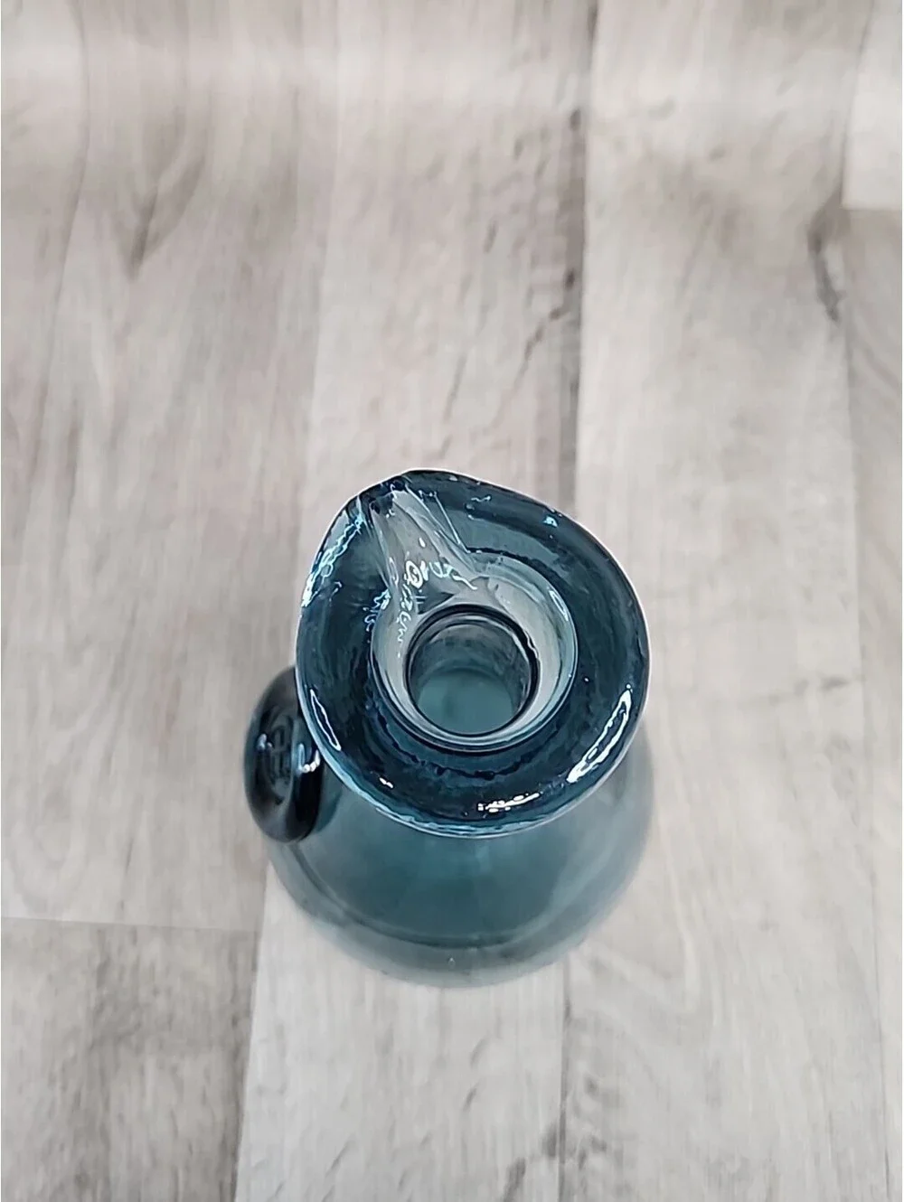 VTG Scandinavian Blue Glass Carafe Holmegaard O Winther 1960 'Cherry Elsinore'